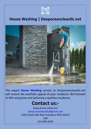 House Washing  Deepoceancleanllc.net