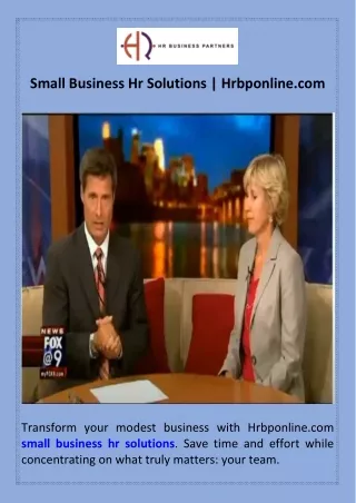 Small Business Hr Solutions  Hrbponline.com