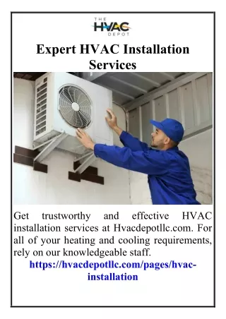 Expert HVAC Installation Services