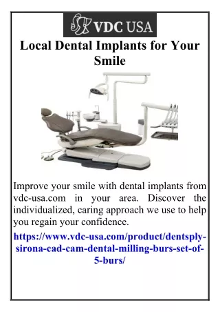 Local Dental Implants for Your Smile