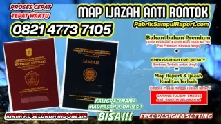 0821-4773-7105 Cetak Map Raport  Sampul Ijazah di Batu Bara