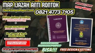 0821-4773-7105 Sampul Raport K13 Sd Map Ijazah di Bengkulu Utara