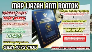 0821-4773-7105 Sampul Ijazah Map Ijazah di Bulungan