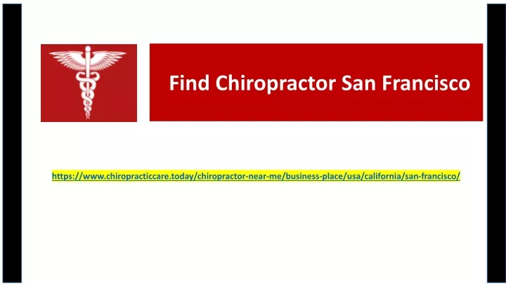 find chiropractor san francisco