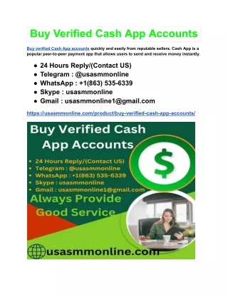 Buy Verified Cash App Accounts