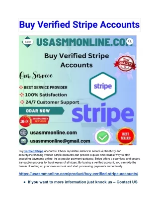 Buy Verified Stripe Accounts