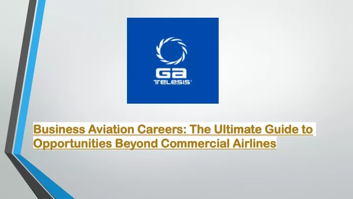 business aviation careers the ultimate guide