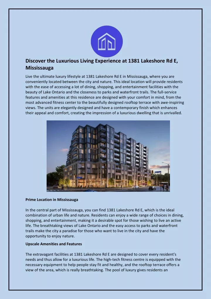 discover the luxurious living experience at 1381