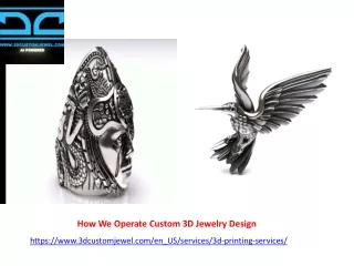How We Operate Custom 3D Jewelry Design