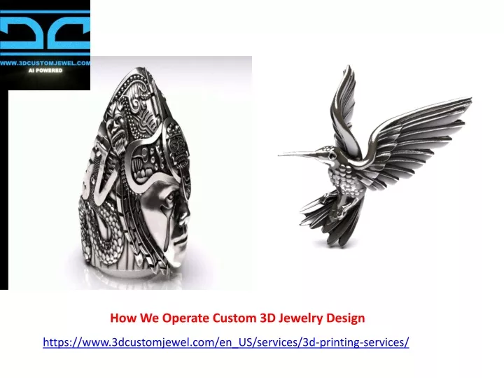 how we operate custom 3d jewelry design