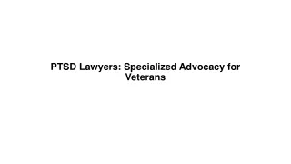 PTSD Lawyers Specialized Advocacy for Veterans