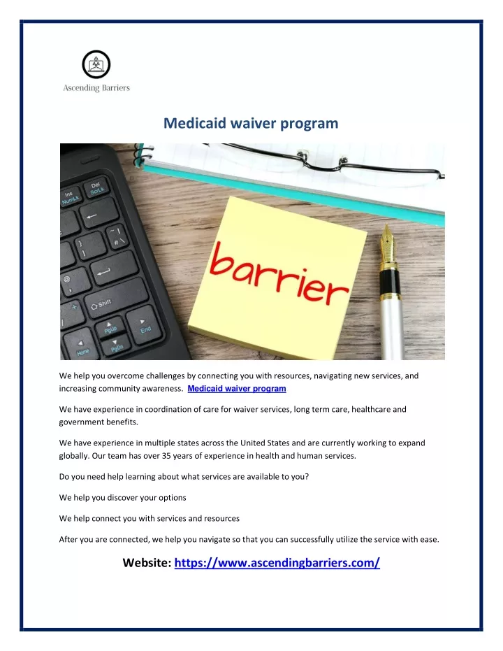 medicaid waiver program