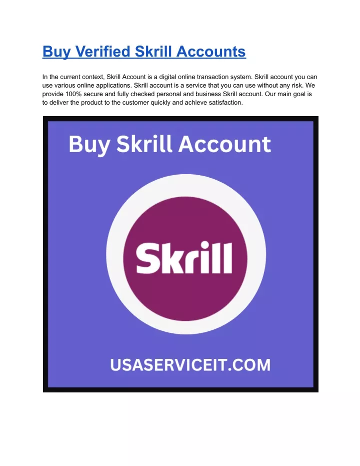 buy verified skrill accounts