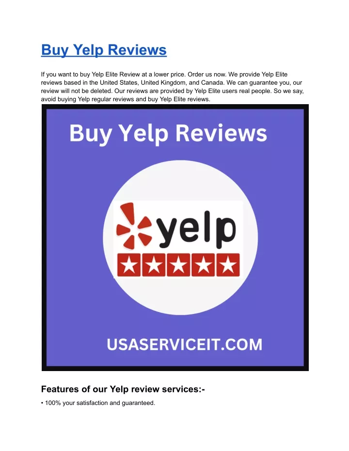 PPT Best 3 site in Buy Yelp Reviews With 100 Genuine and Permanent PowerPoint Presentation