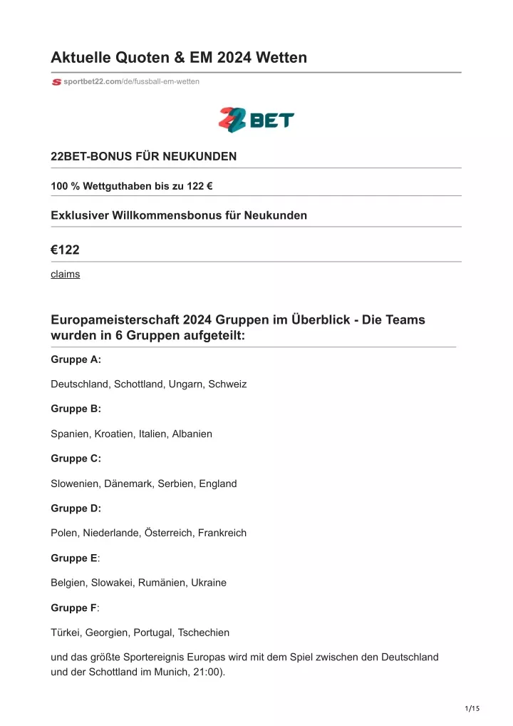 aktuelle quoten em 2024 wetten