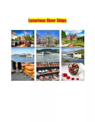 Luxurious River Ships