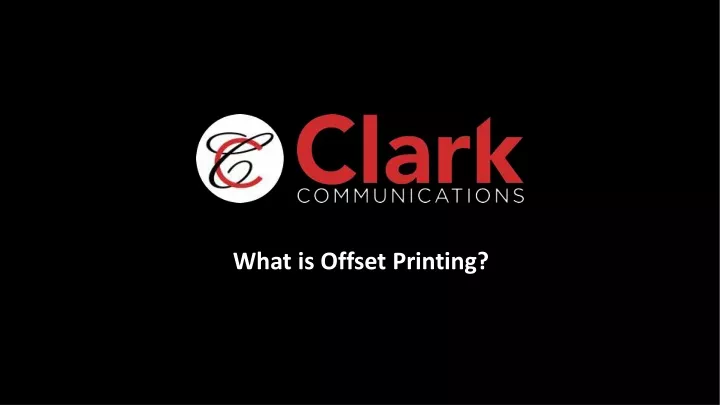 what is offset printing