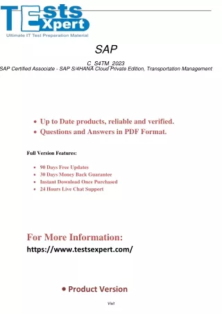 Excel in C_S4TM_2023 SAP Certified Associate - Transportation Exam