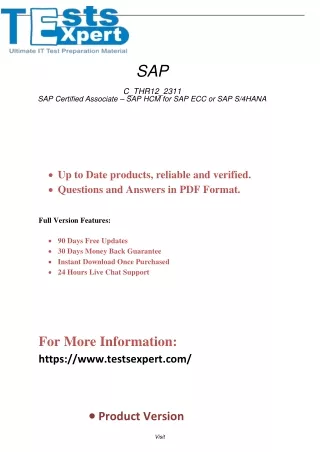 Maximize Success Master C_THR12_2311 SAP HCM Certification Exam