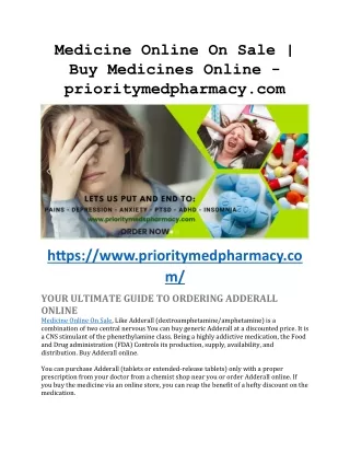 Medicine Online on Sale - prioritymedpharmacy.com