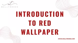 Red Wallpaper for walls