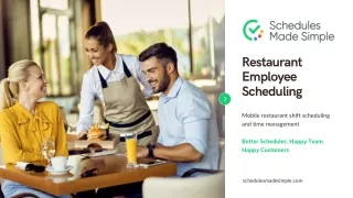 Restaurant Employee Scheduling | Schedules Made Simple