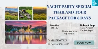 Yacht Party Special Thailand Tour Package for 6 Days