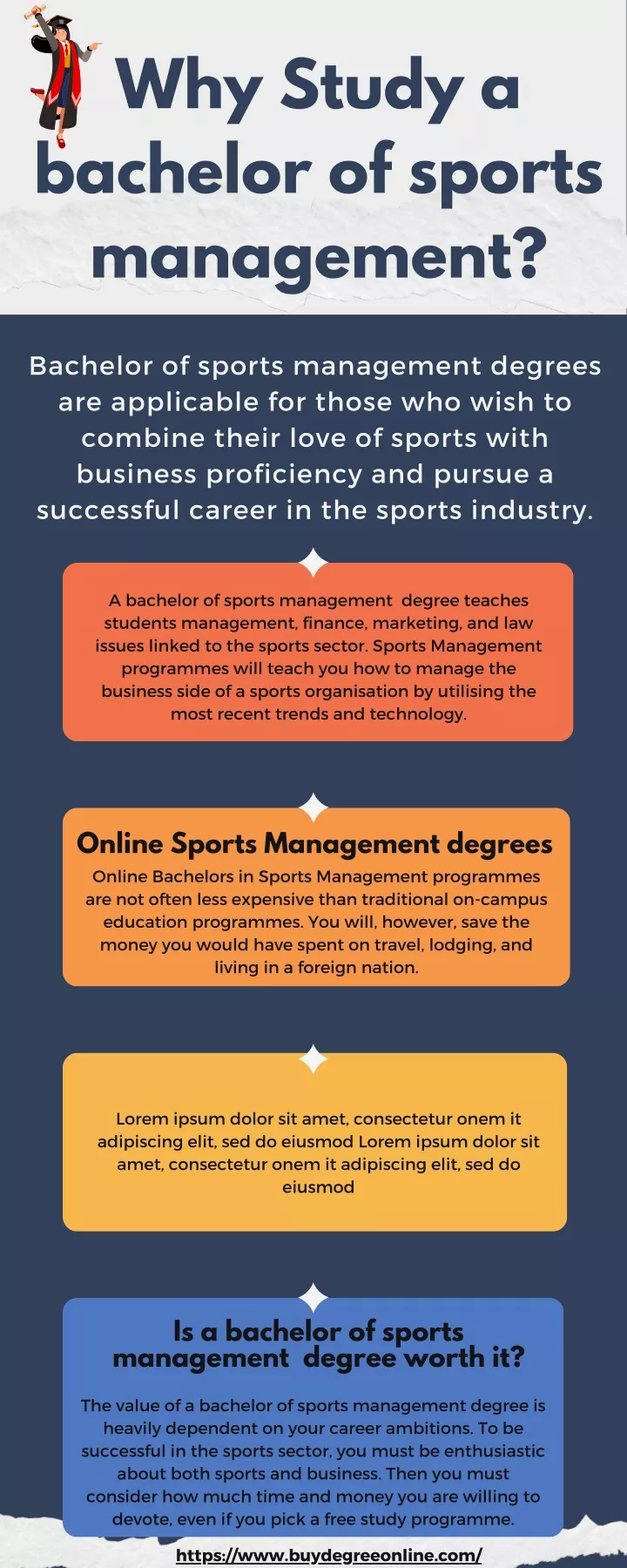 why study a bachelor of sports management