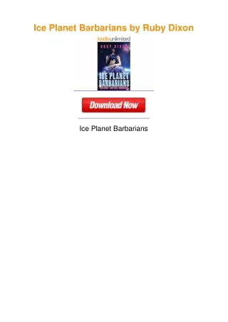 ice planet barbarians by ruby dixon