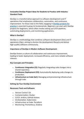 Beginner-Friendly DevOps Projects: Practice with the Best Ideas on Azure and AWS