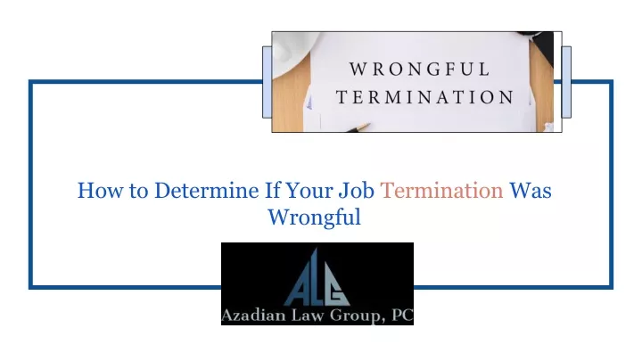 how to determine if your job termination