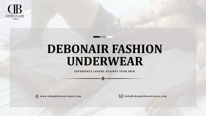 debonair fashion underwear