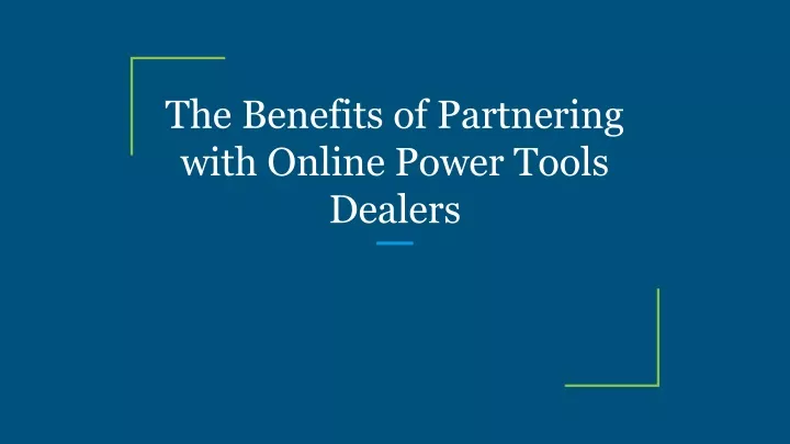 the benefits of partnering with online power