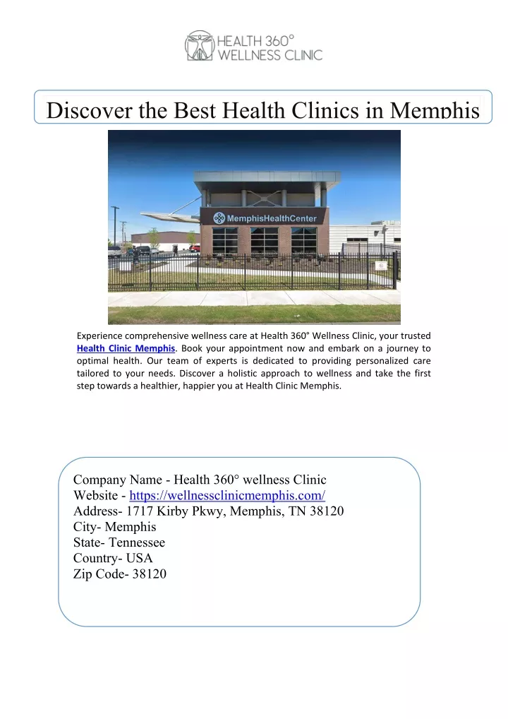 discover the best health clinics in memphis