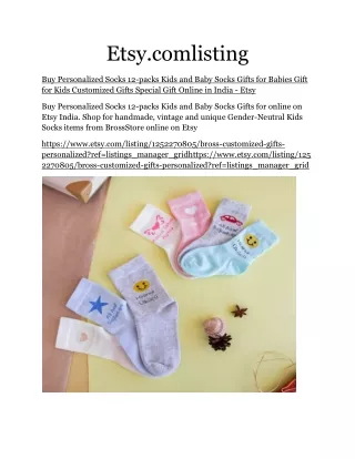 customised socks - Etsy.comlisting