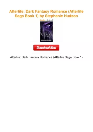 Afterlife: Dark Fantasy Romance (Afterlife Saga Book 1) by Stephanie Hudson