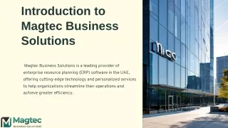 ERP Software in UAE  by Magtec Business Solutions