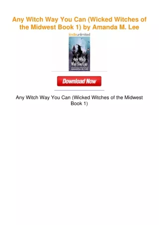 Any Witch Way You Can (Wicked Witches of the Midwest Book 1) by Amanda M.
