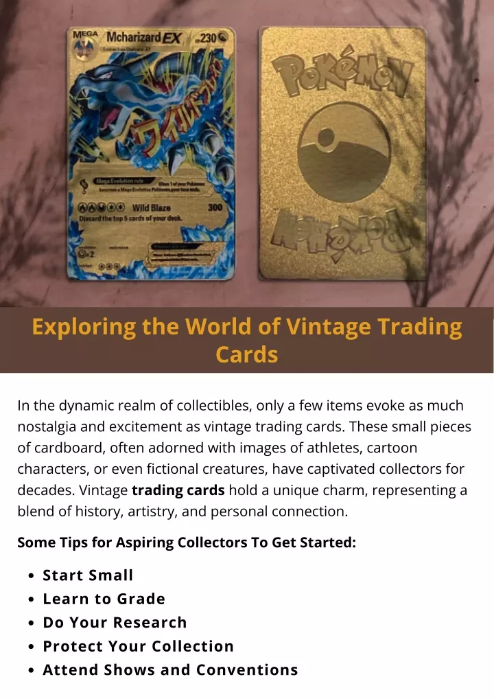 exploring the world of vintage trading cards