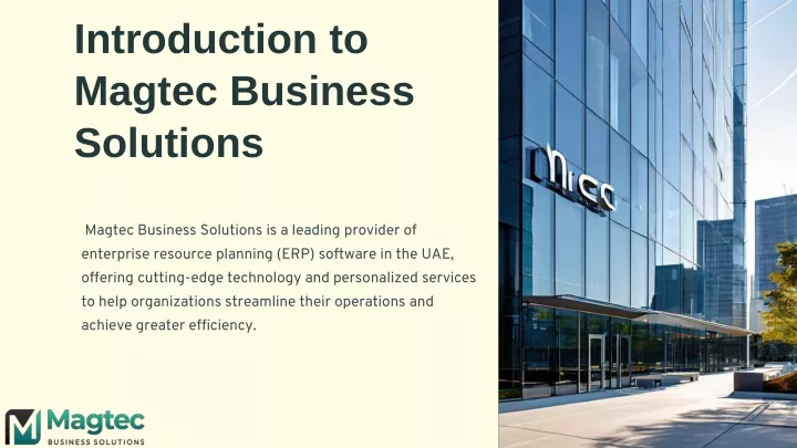 introduction to magtec business solutions