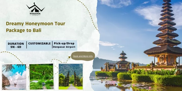 dreamy honeymoon tour package to bali