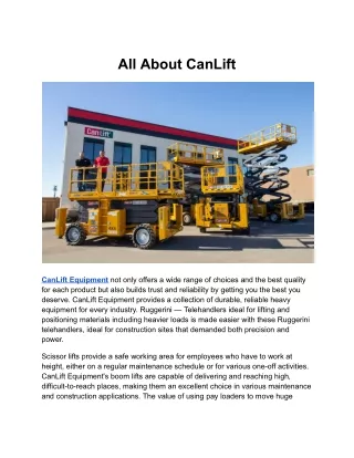 all about canlift