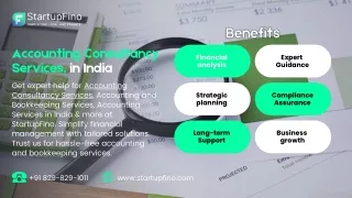Accounting and Bookkeeping Consultancy Services, in India Startupfino