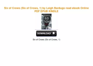 Six of Crows (Six of Crows, 1) by Leigh Bardugo read ebook Online PDF EPUB KINDLE