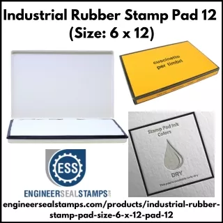 Industrial Rubber Stamp Pad-12 (Size: 6 x 12)