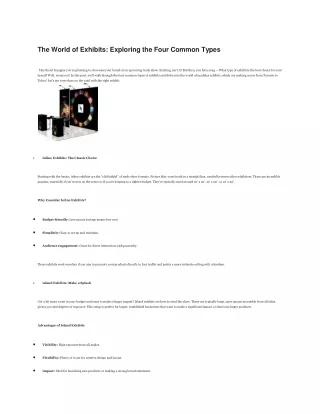 The World of Exhibits