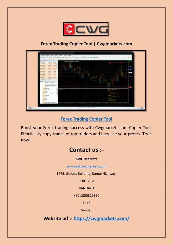 forex trading copier tool cwgmarkets com