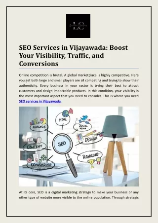 SEO Services in Vijayawada: Boost Your Visibility, Traffic, and Conversions