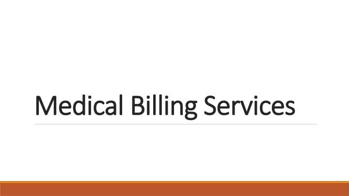 medical billing services