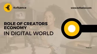 Role of Creators Economy in Digital World